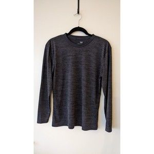 Tek Gear Youth Shirt Unisex Size XL Athletic Long Sleeve Made In Haiti Black